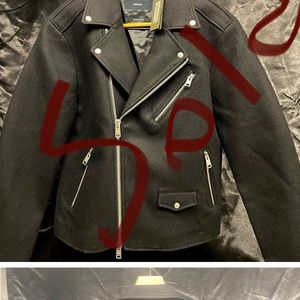 Men’s Allsaints Black leather jacket M